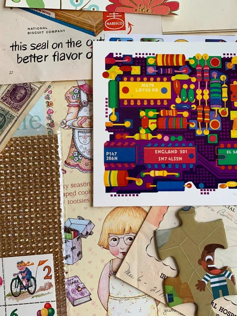 Vintage and Current Ephemera for Junk Journaling, etc.  Buyer receives ALL!
